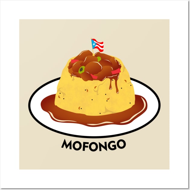 Puerto Rican Food Mofongo Latino Caribbean Wall Art by bydarling